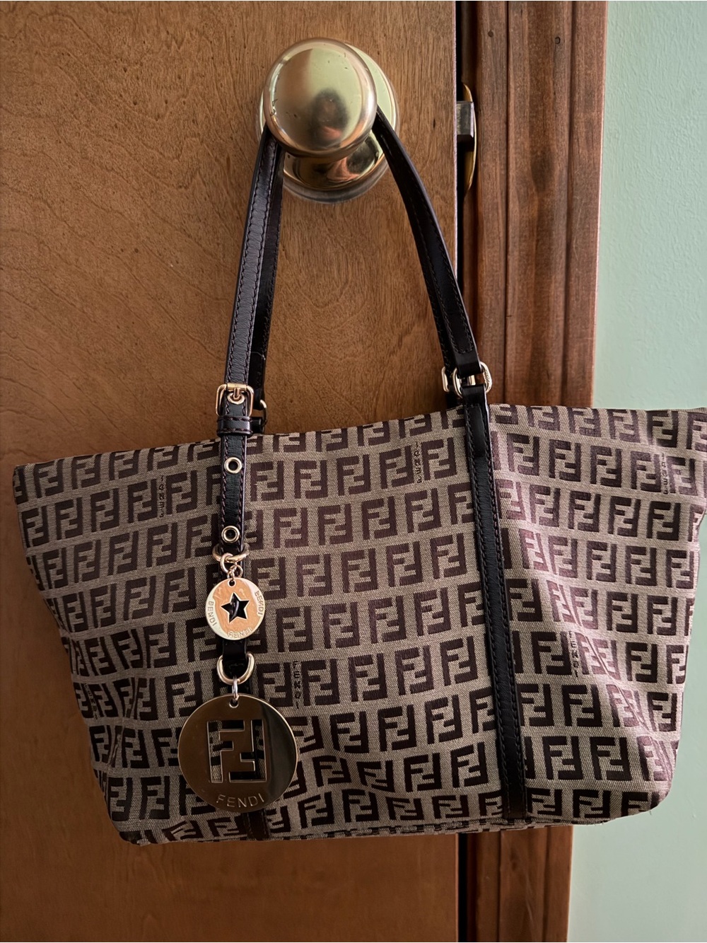 Vintage Fendi Zucchino Canvas Superstar Bag 8BH214-YNV 118-2111